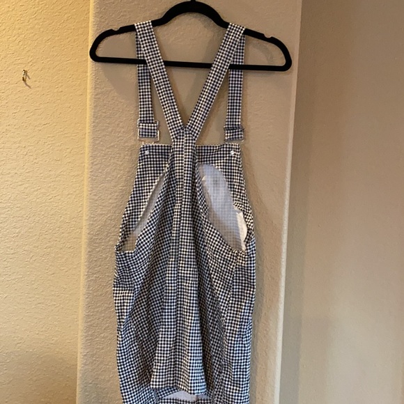 Gingham Overall Dress - Picture 2 of 4